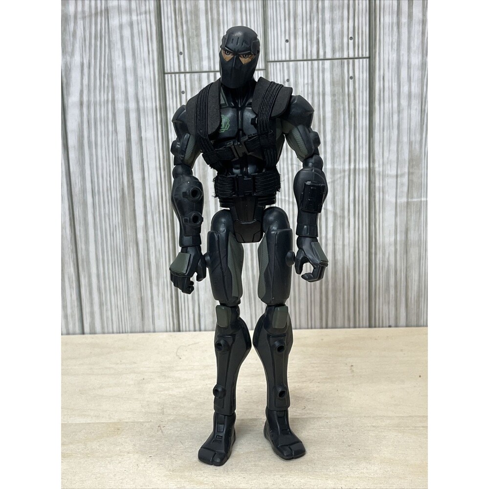 2005 Hasbro GI Joe Sigma 6 Snake Eyes 8" Action Figure Toy No Mask